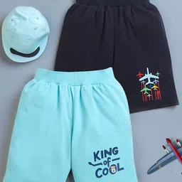 ZIP ZAP ZOOP Pack Of 2 Boys Pure Cotton Shorts-picture-51