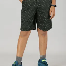 KiddoPanti Boys Abstract Printed Pure Cotton Shorts-picture-38