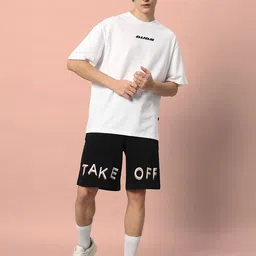 WEARDUDS Me Take Off Printed Relaxed Fit Pure Cotton Shorts image 5