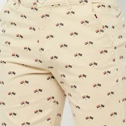 Cantabil Men Beige Printed Shorts image 5