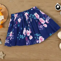 INCLUD Girls Printed Cotton Flared Above Knee Skirts-picture-20