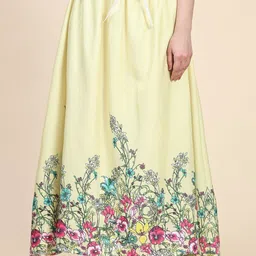 Rudra Fashion Floral Printed Flared Maxi Skirt-picture-42