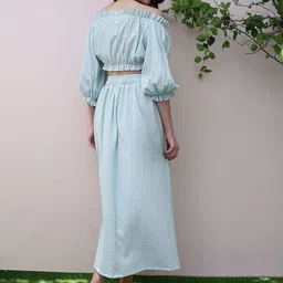Athena Self Design Flared Midi Skirts image 3