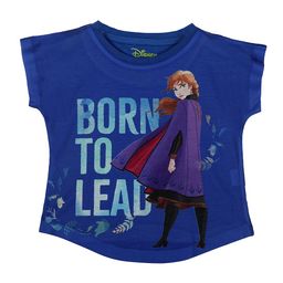 Disney by Wear Your Mind Girls Blue Typography Printed Extended Sleeves Applique T-shirt-picture-24