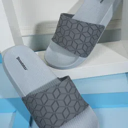 The Roadster Lifestyle Co. Men Grey Printed Sliders-picture-19