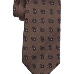The Tie Hub Men Brown & Navy Blue Printed Broad Tie-picture-9
