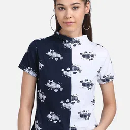 Kotty Women White Printed Pure Cotton Top-image-19
