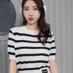 StyleCast White Teen Girls Horizontal Striped Top-picture-58