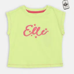 ELLE Girls Green Solid Top image 4