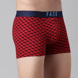 FASO Printed Organic Cotton Trunks FS2009-SQ-RACINGRED image 5