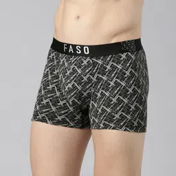 FASO Printed Organic Cotton Trunk FS3007-SQ-BLACK image 2