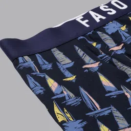 FASO Printed Organic Cotton Trunk FS2009-SQ-NAVY image 5