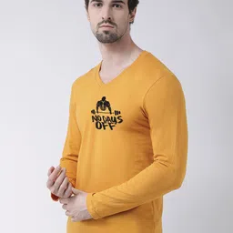 Friskers Typography Printed V-Neck T-shirt image 2