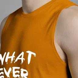 FBAR Typography Printed Pure Cotton Sleeveless Innerwear Vest image 4