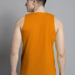 FBAR Typhography Printed Bio Wash Pure Cotton Sleeveless Gym Vests image 5