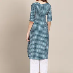 7threads KALINI Women Pack Of 2 Geometric Summer Sheers Crepe Kurta image 5