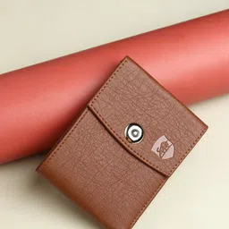 SAMTROH Men Textured Leather Two Fold Wallet image 1