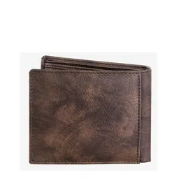 Walrus Men Brown & Black Two Fold Wallet image 2