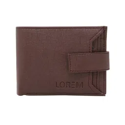 LOREM Men Textured Two Fold Wallet image 4