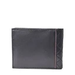 ARCADIO Men Black Leather Two Fold Wallet image 3