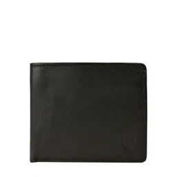 Hidesign Men Black Textured Leather Two Fold Wallet image 2