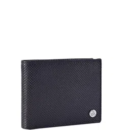 Eske Men Geometric Textured Leather Two Fold Wallet image 5