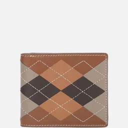Allen Solly Men Geometric Printed Leather Two Fold Wallet image 2