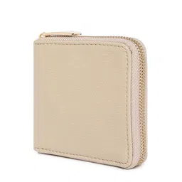 KLEIO Women Vegan Solid Zip Around Wallet image 3