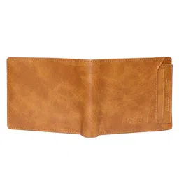 LOREM Men Orange Textured Two Fold Wallet image 2