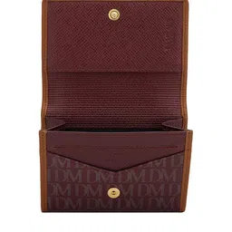 Da Milano Unisex Typography Printed Leather Two Fold Wallet image 4
