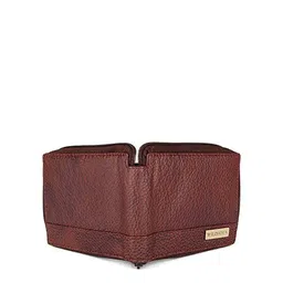 WildHorn Men RFID Maroon Textured Leather Zip Around Wallet image 3