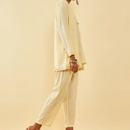 Soch Round Neck Top & Trouser With Shrug image 4