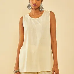 Soch Round Neck Top & Trouser With Shrug image 2