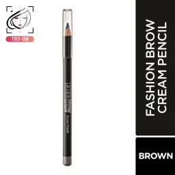 Maybelline New York Fashion Brow Cream Pencil, Smooth & Creamy Eyebrow Pencil - Dark Brown image 1