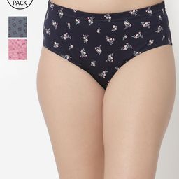 Floret Women Pack of 3 Assorted Basic Briefs 8512-DC_Assorted_XXL-picture-36