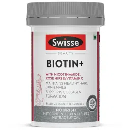 Swisse Biotin+ with Nicotinamide Rose Hips & Vitamin C, 30 tablet(s) Unflavoured-image-15