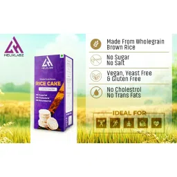 Helixlabz Whole Grain Brown Rice Cake, 15 Piece(s)/Pack Lightly Salted image 3