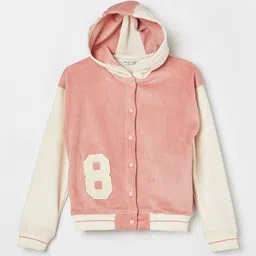Fame Forever by Lifestyle Girls Colourblocked Long Sleeves Hood Front-Open Sweatshirt-picture-21