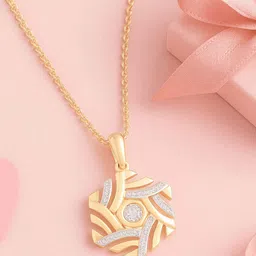 Mia by Tanishq Women 9 Kt Gold Pendant With Lab Grown Diamond - 0.762 g-image-17