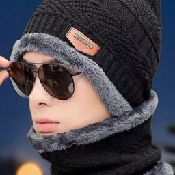 Infispace Unisex Beanie Cap With Neck Warmer-picture-21