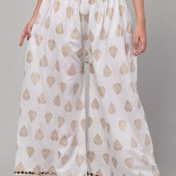 FAMBEE Women Floral Printed Flared Palazzos-image-77