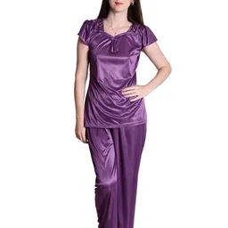 SENSLIFE Women Solid Regular Night Suit-picture-30