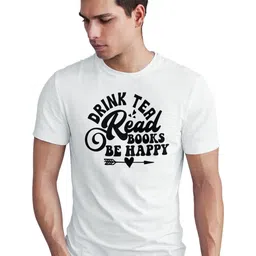 Seekbuylove Typography Printed Round Neck Bio Finish Pure Cotton T-shirt-picture-34