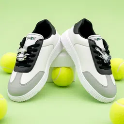 Hopits Boys Colourblocked PU Sneakers-picture-18