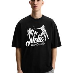 Fashnobic Men Typography Printed Round Neck Cotton Oversized T-shirt-picture-28