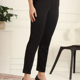 FITHUB Women High-Rise Wrinkle Free Trousers image 2