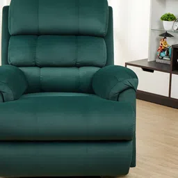 SOLIS Royale - The Desired Comfort Green Powered Fabric Motorized 1 Seater Recliner image 4
