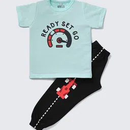 Nite Flite Boys Typography Printed Night suit-image-15