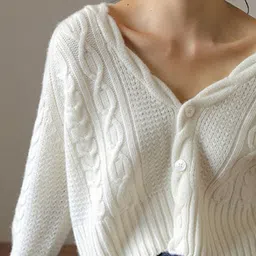 DressBerry Women Cable Knit Cardigan image 4