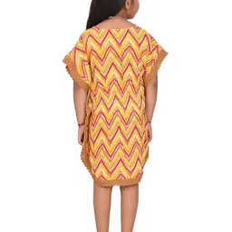 Billion Geometric Print Cotton Kaftan Crop Top image 4